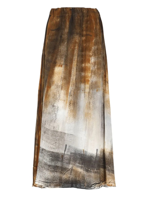 AVANT TOI MURALES PRINT SKIRT